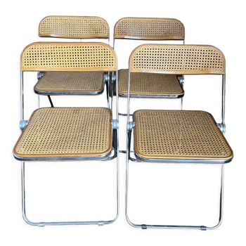 4 chaises Plia par Giancarlo Piretti pour Castelli - années 1960