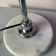 Lampe vintage années 70 chrome et marbre