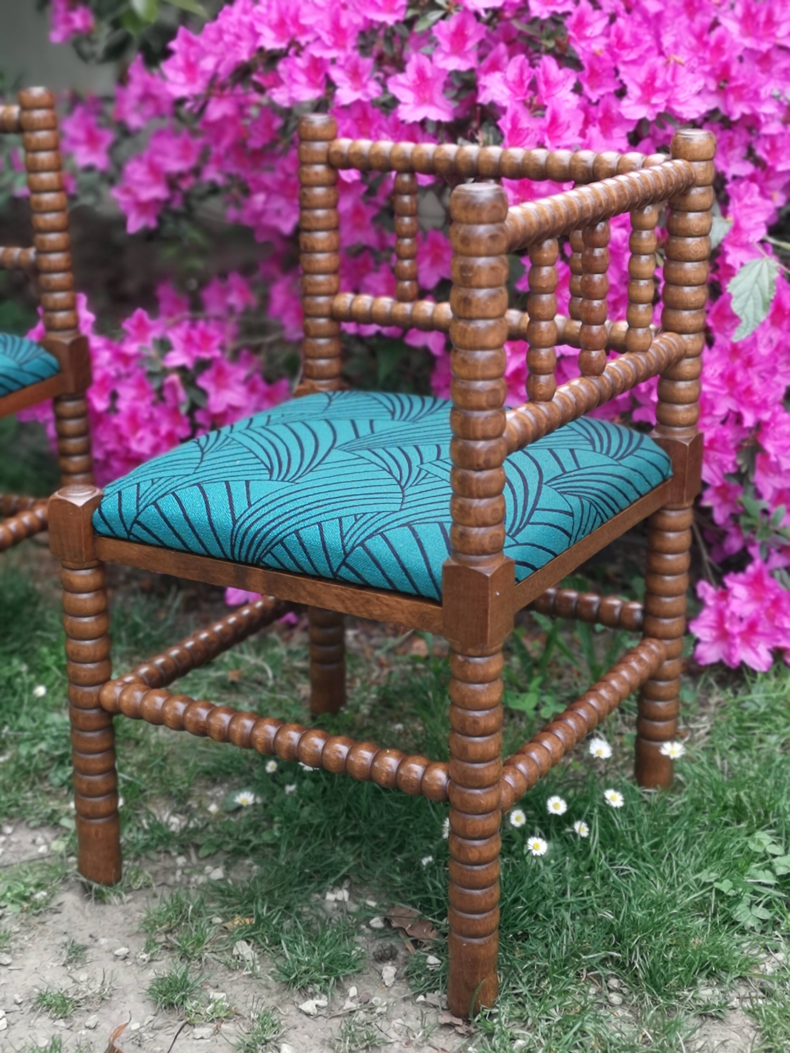 Pair of small fireside chairs