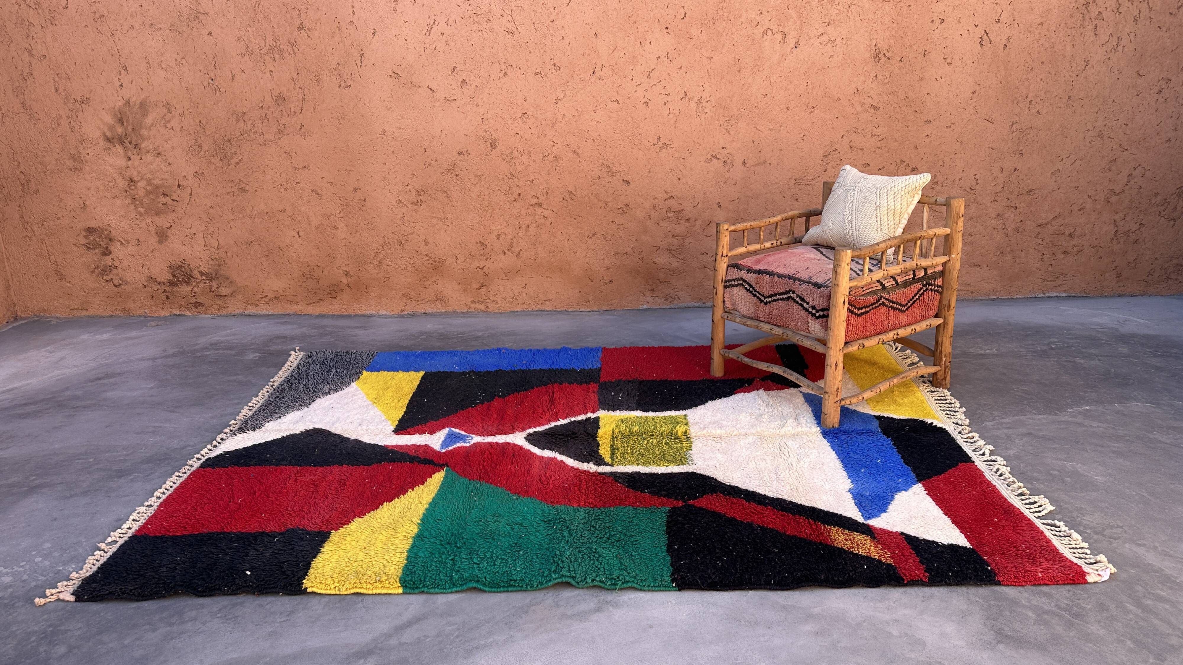 Colorful Beni M'Rirt Moroccan rug - 281 x 190 cm
