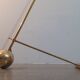 Italian Lamppost in Ball, Brass Spot diabolo double focus, Style 1950s