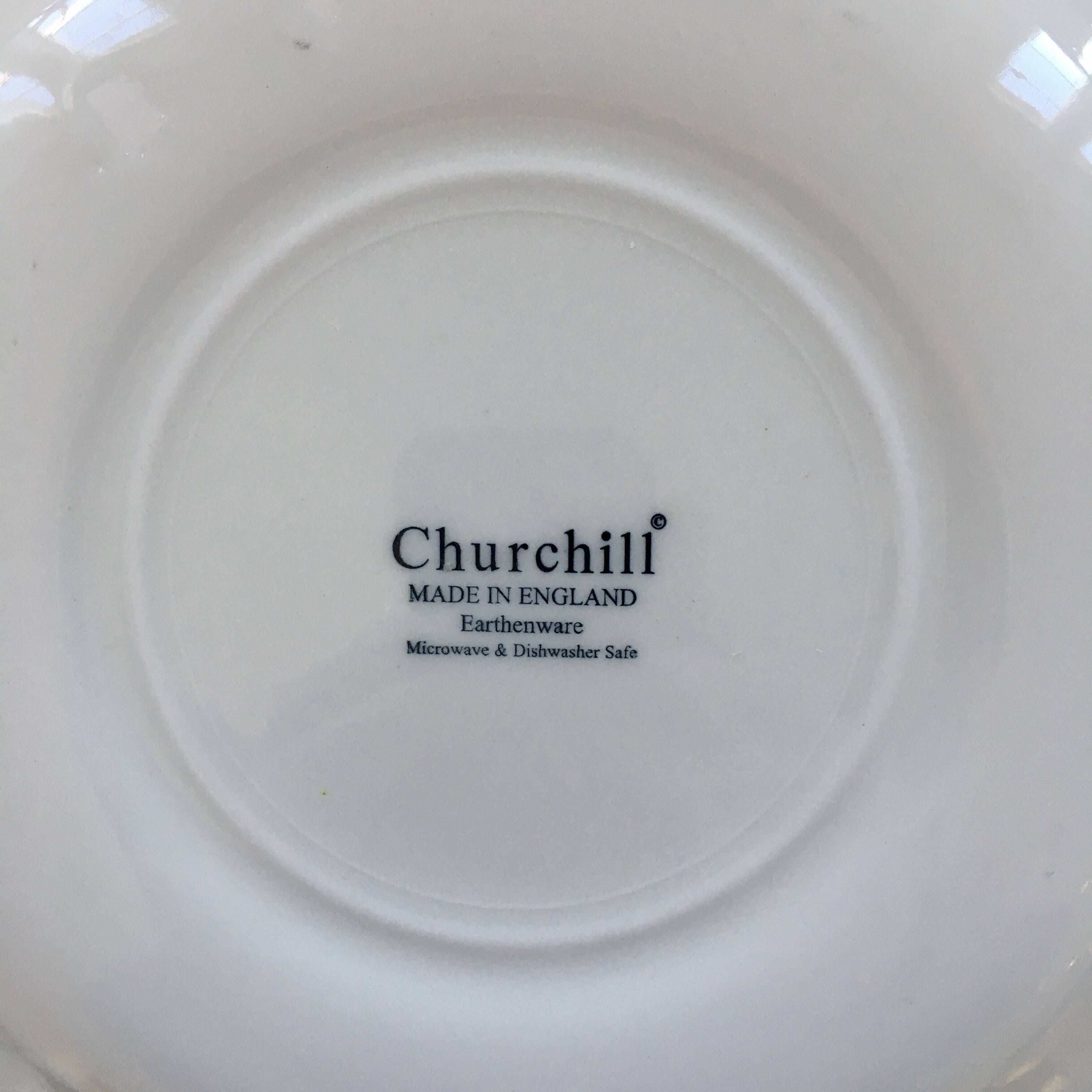 Lot de 4 assiettes en porcelaine anglaise