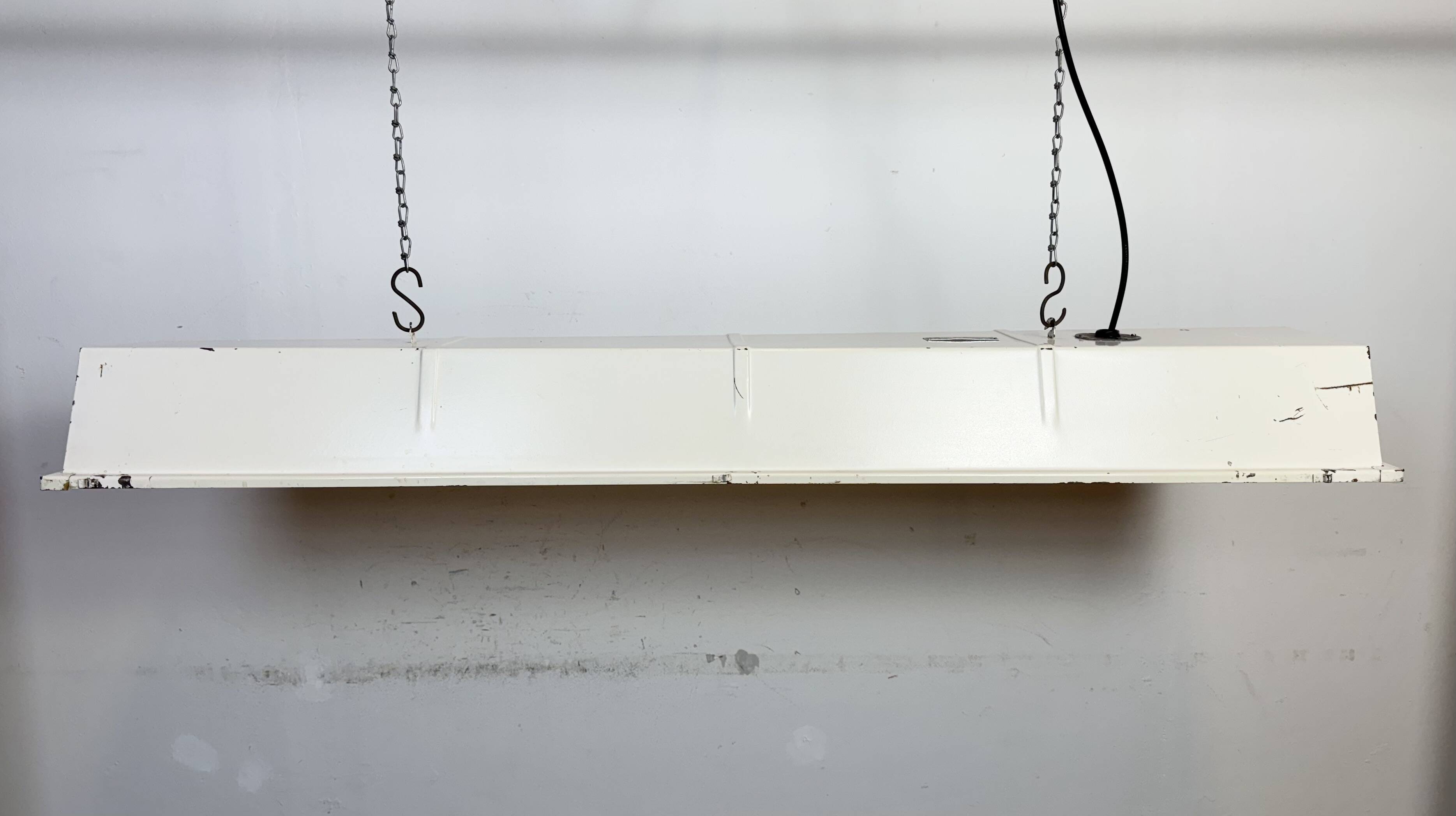 Beige Industrial Hanging Tube Light from Famor , 1970s