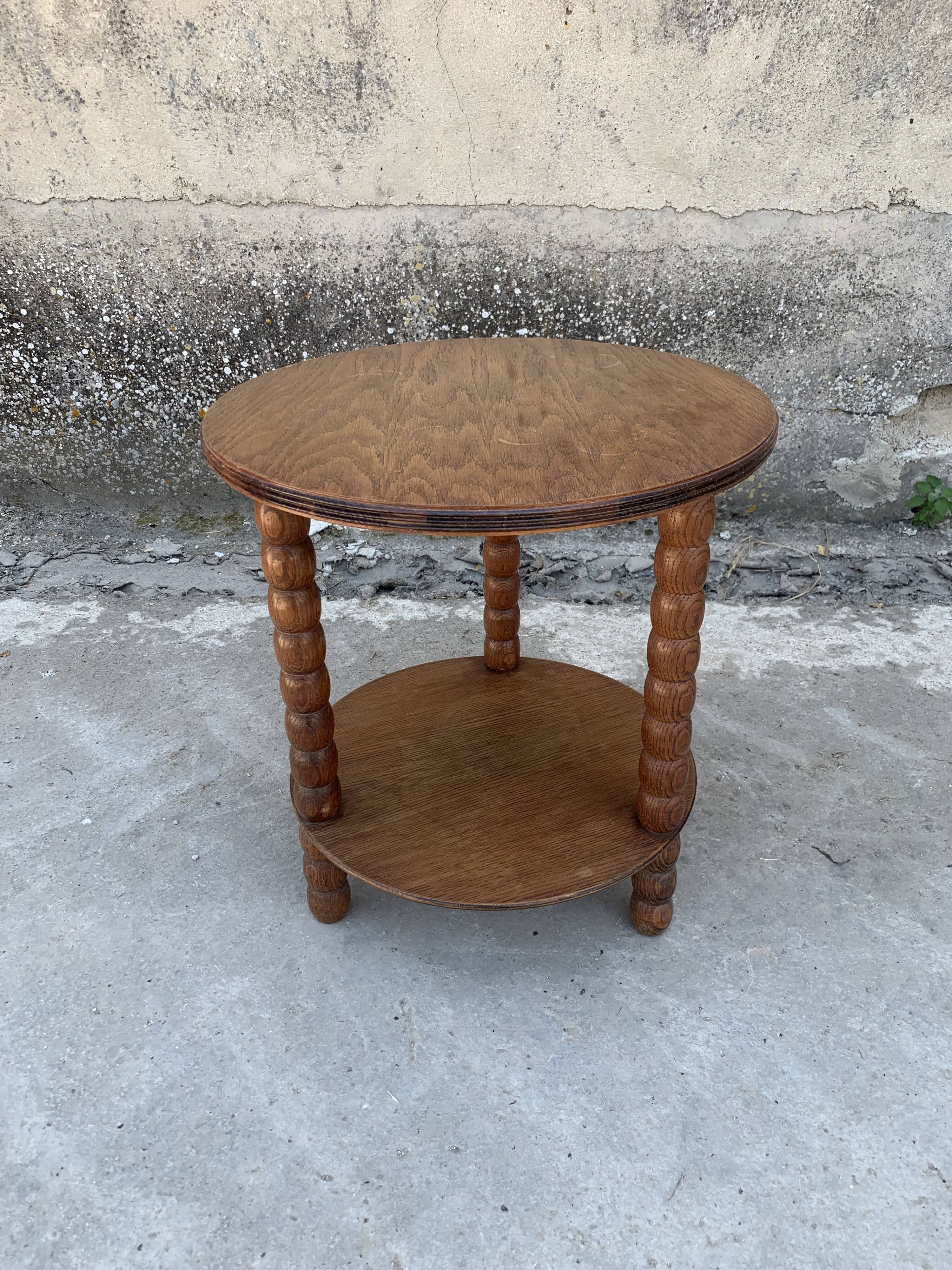 Old round side table