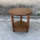 Old round side table