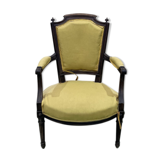 Fauteuil de style Louis XVI en hêtre fin XIXème