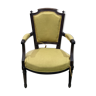 Fauteuil de style Louis XVI en hêtre fin XIXème