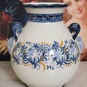Gros vase en faïence italienne époque XXe
