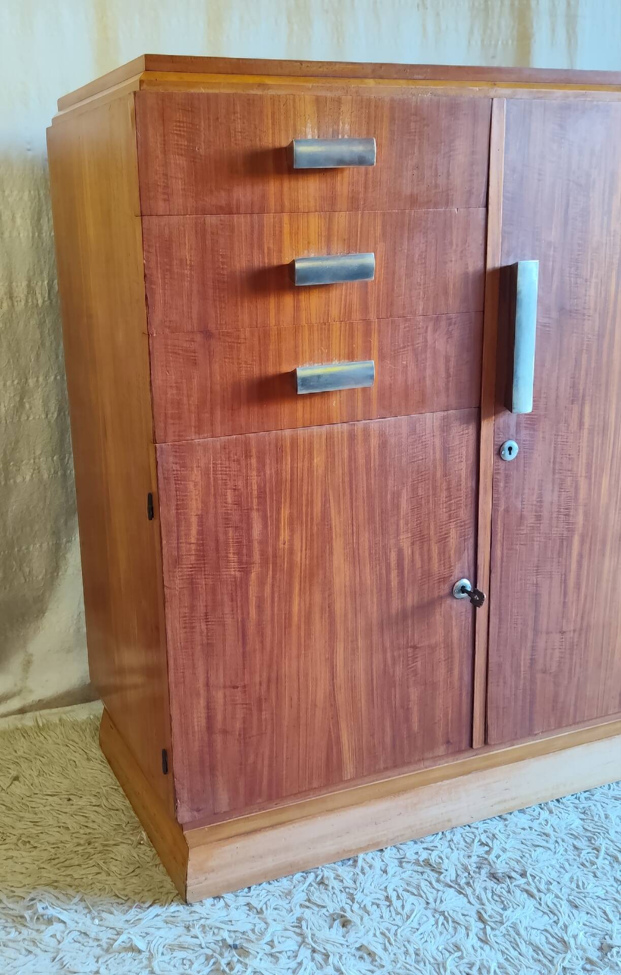 Buffet Art-déco en teck - années 30/40