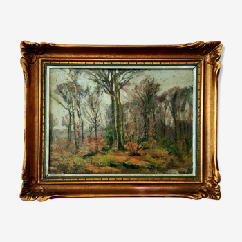 Double-sided painting signed jean-louis minne 1876-1951