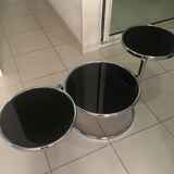 Table basse 3 plateaux pivotants