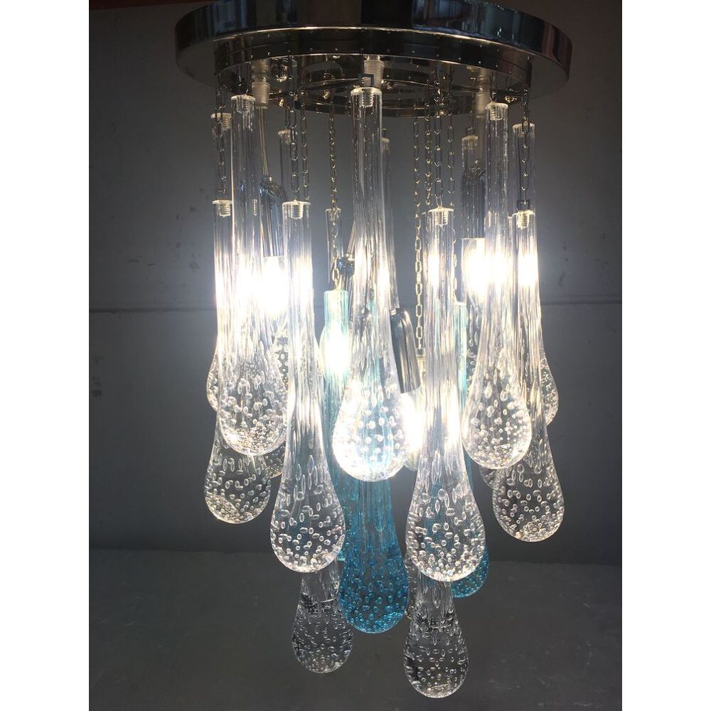 Murano glass flush mount