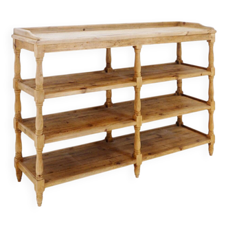 Étagère, console en bois massif de style campagnard