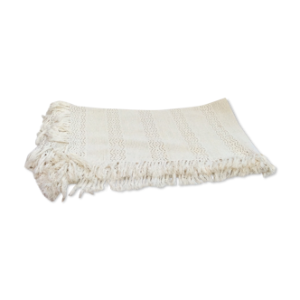 Hand embroidered bed cover crochet dimension: width -200cm- height -180cm-
