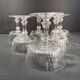 6 Baccarat coupes with small hollow stems