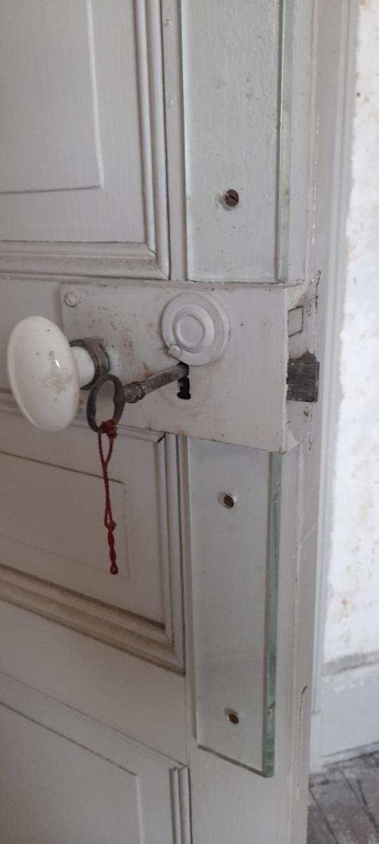 Old carpenter's interior door