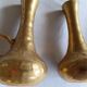Mid-Century Italian Brutalist Cast Brass Solifleur Vases – Set of 4