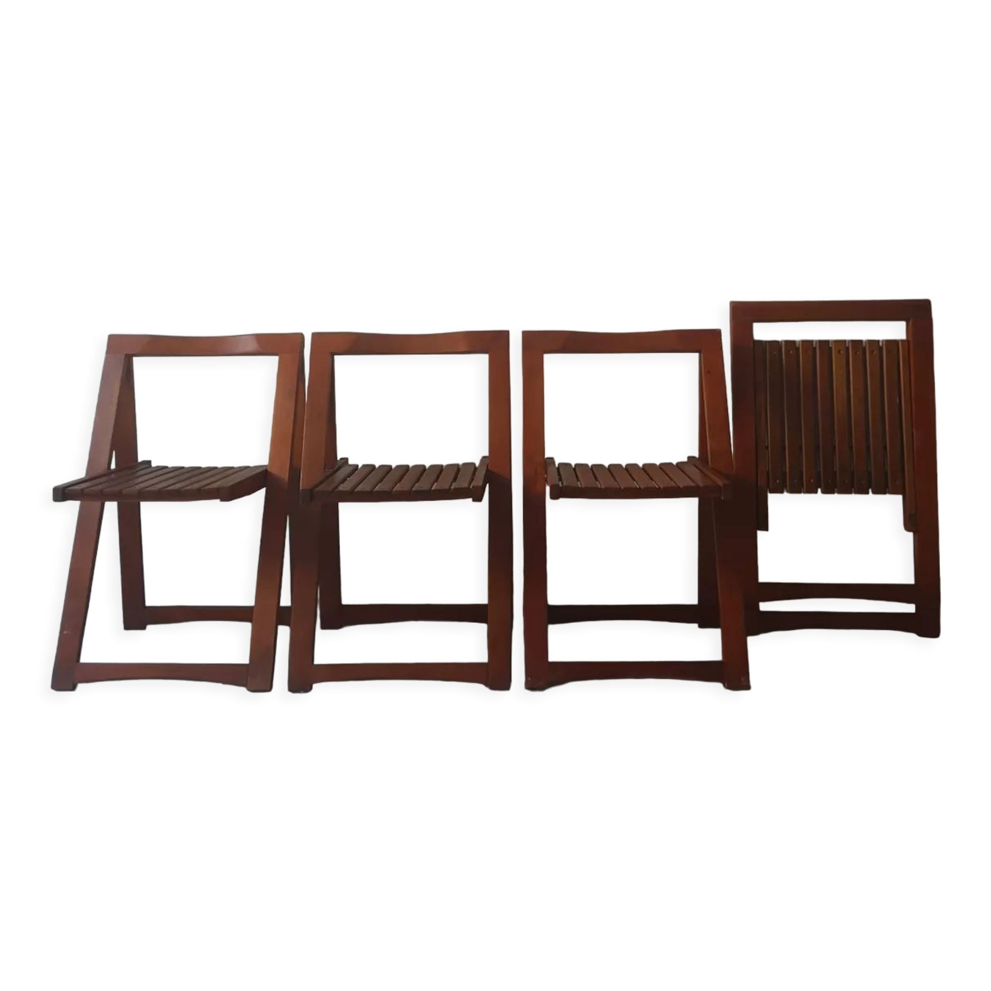 Set de 4 chaises pliantes par Aldo Jacober pour Alberti Bazzani, 1970