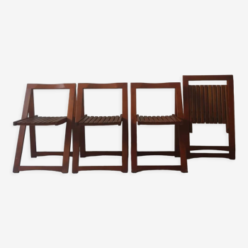 Set de 4 chaises pliantes par Aldo Jacober pour Alberti Bazzani, 1970