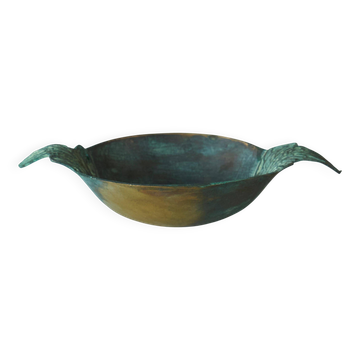 Patinated bronze cup, early 20th century