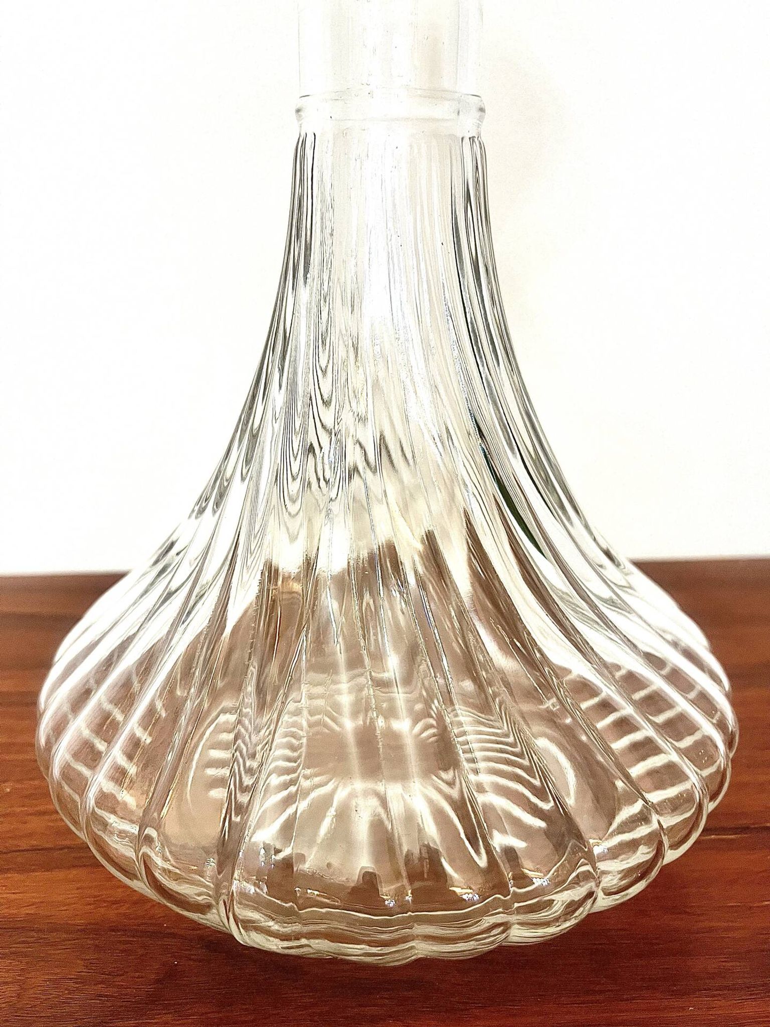 Carafe à décanter en cristal torsadé