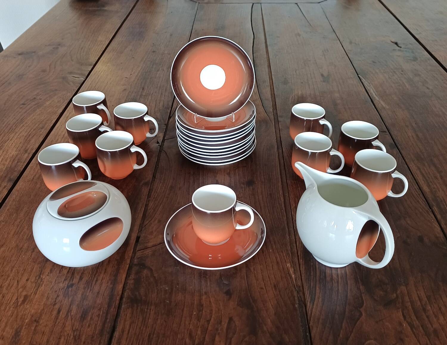 Royal Limoges “Space Age” Coffee Set – France, 1970s