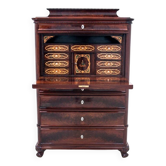 Ancient secretary, Northern Europe, circa 1860.