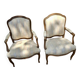 Paire de fauteuils style Louis XV