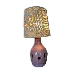 Lampe vintage ajourée - abat jour