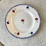 Plat rond digoin sarreguemines modèle "mary lou" années 40