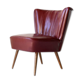 Red vintage armchair