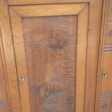 Art deco oak and marble sideboard