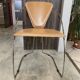 1 Linda armchair chair by Arrben in camel brown leather with a chrome steel frame.