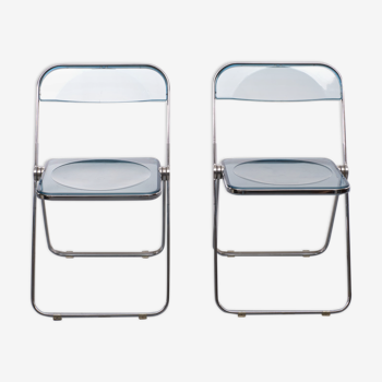'Plia' chairs by Giancarlo Piretti for Castelli , Italy