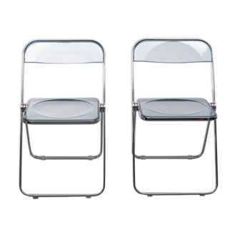 'Plia' chairs by Giancarlo Piretti for Castelli , Italy