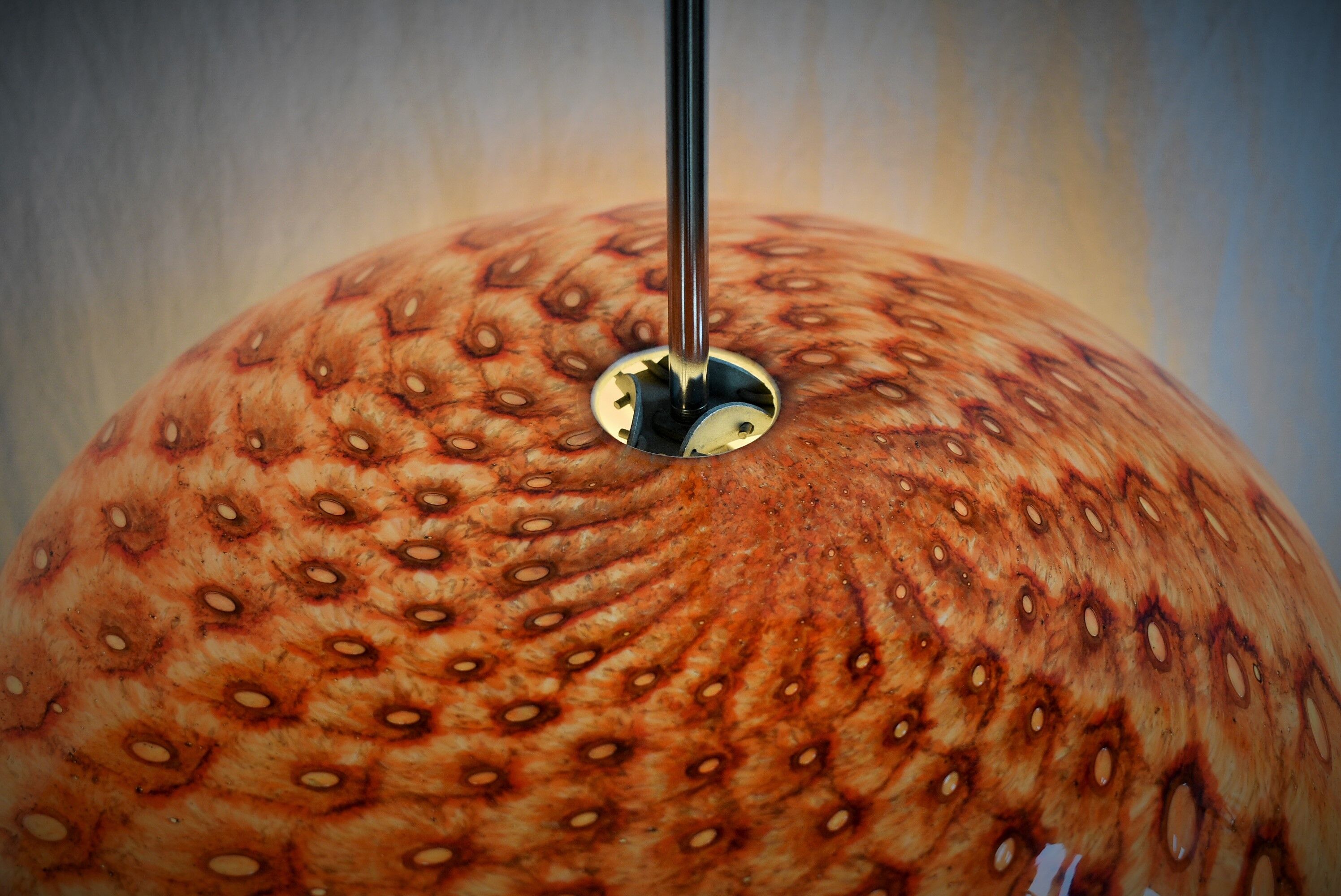 Mid-Century Glass Pendant, 1960's, Germany