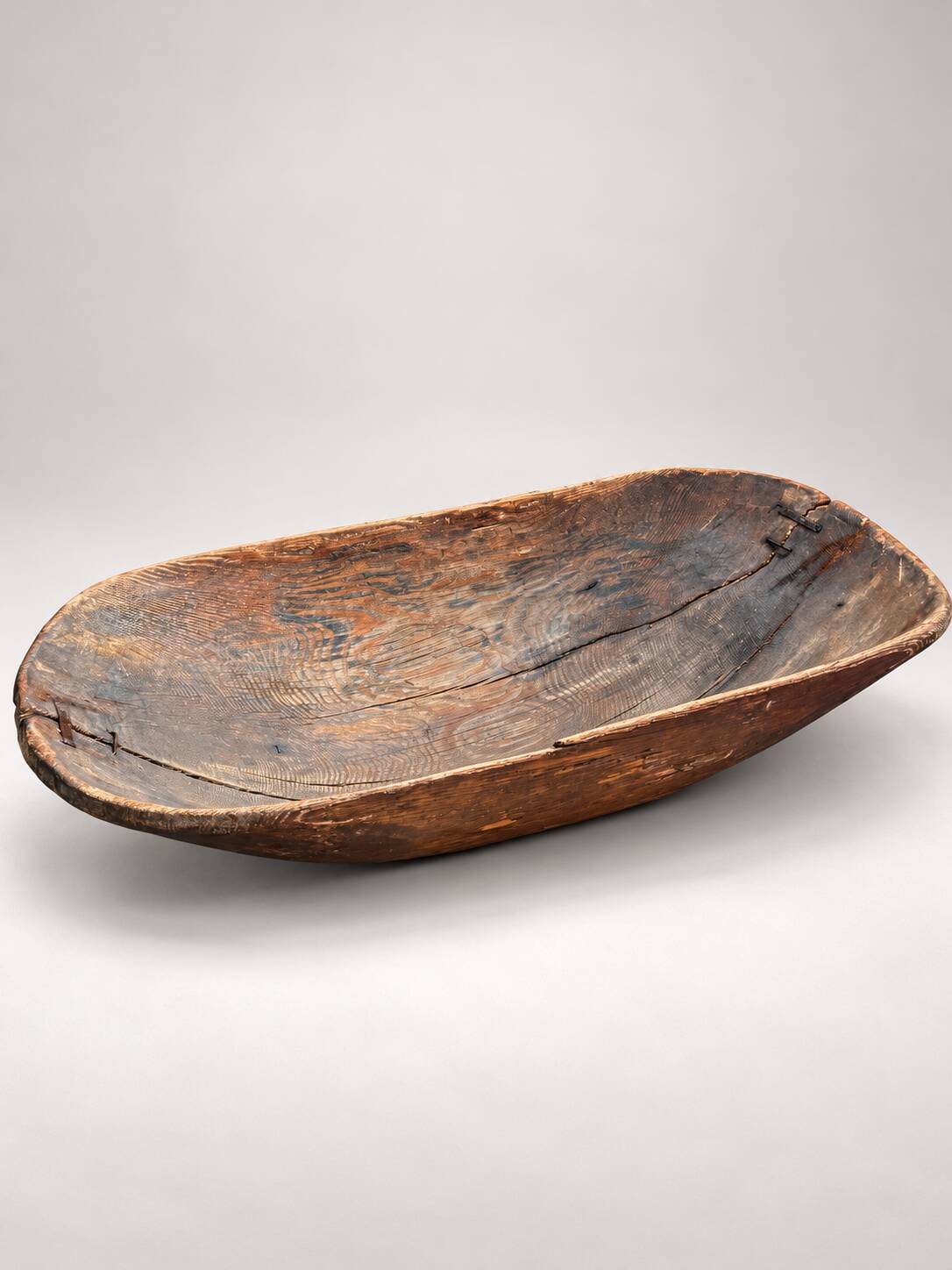 Old monoxyle wooden kneading trough – folk art