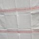 antique red and white table service "DB" tablecloth 1.55m x 2.20m and its 12 napkins