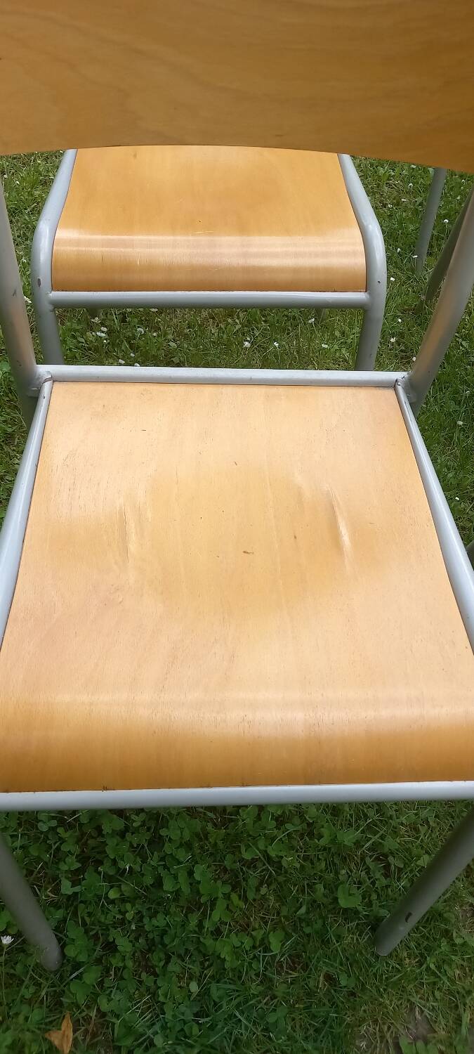 Set of 6 school chairs