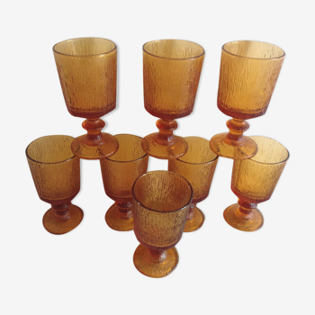 Lot de 8 verres à pied