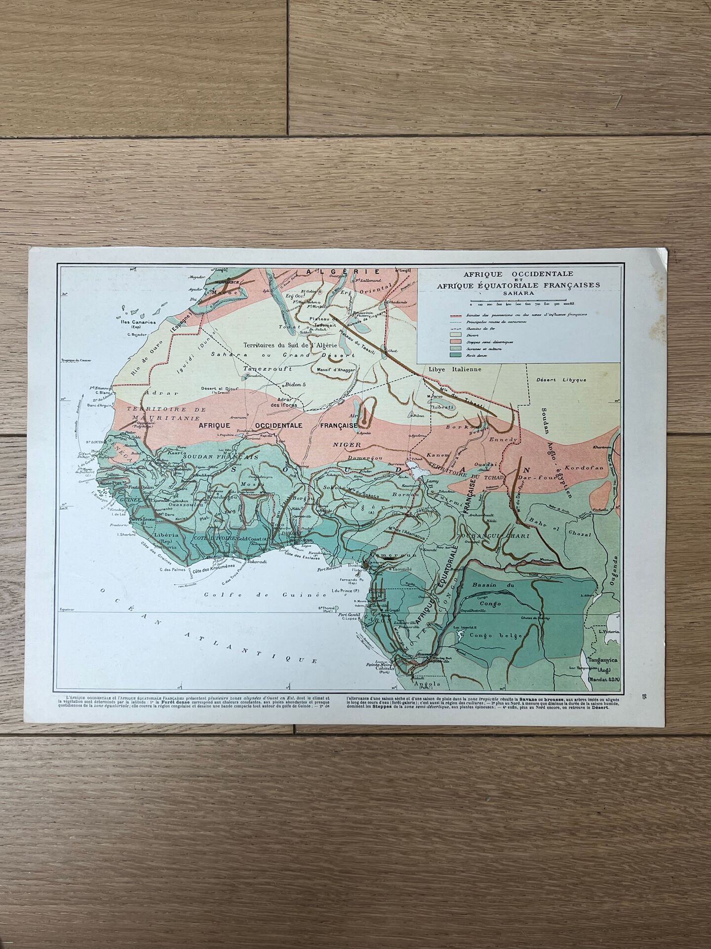 Original map North Africa - 37x27cm - 1908