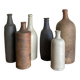 Set de 6 bouteilles de grès et terre cuite 1900-1930