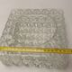 Old vintage ceiling light molded glass suspension chandelier