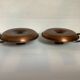 Pair of old copper candlesticks, rat of the cellar.