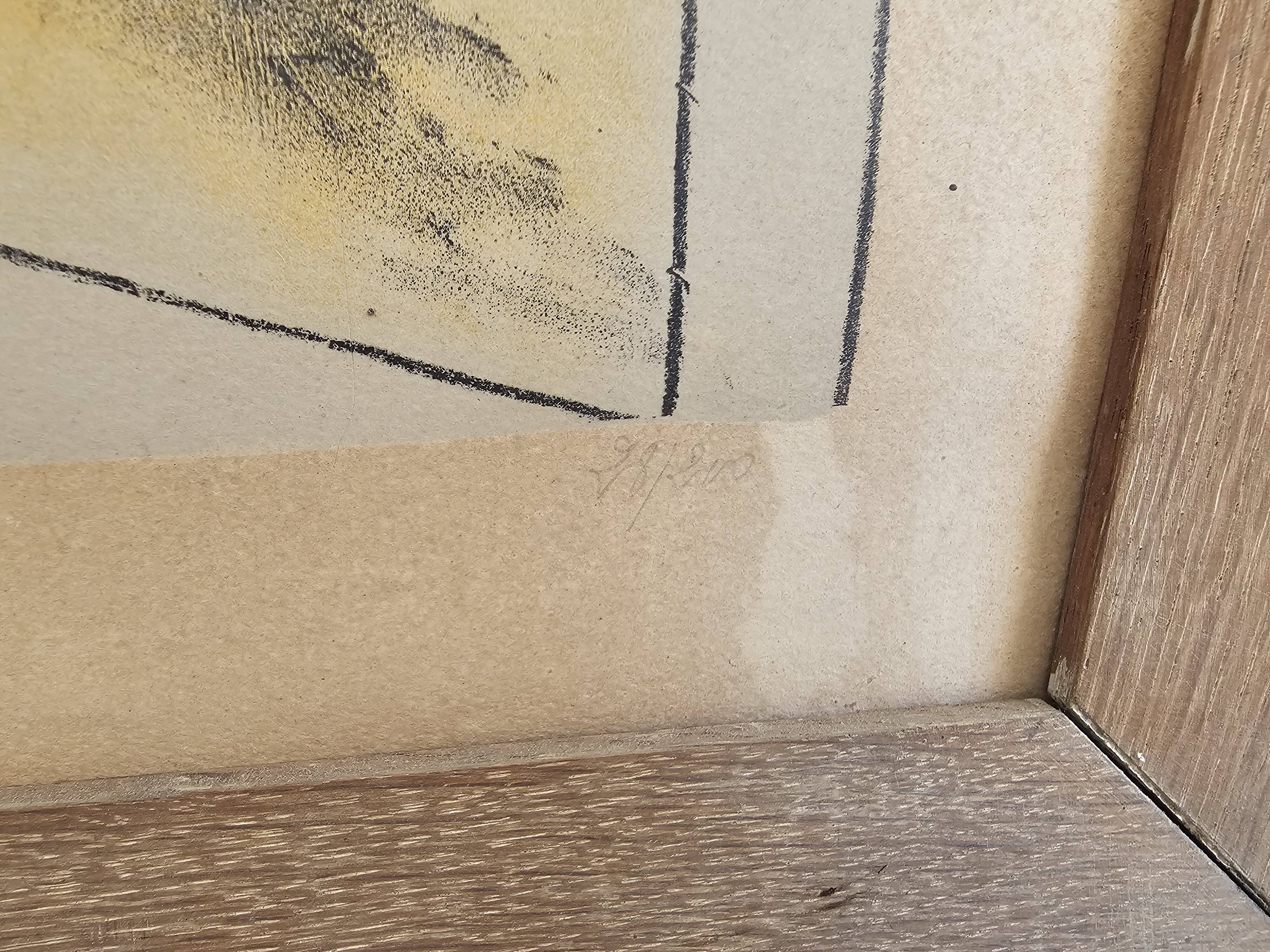 Tableau Lithographie couleurs sur vélin Le Fauteuit 28/200 Signé Jacques Vi