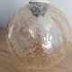 Amber bubble glass vintage pendant globe – 1960s/70s design