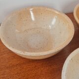 Set of 3 bowls in marsh sandstone