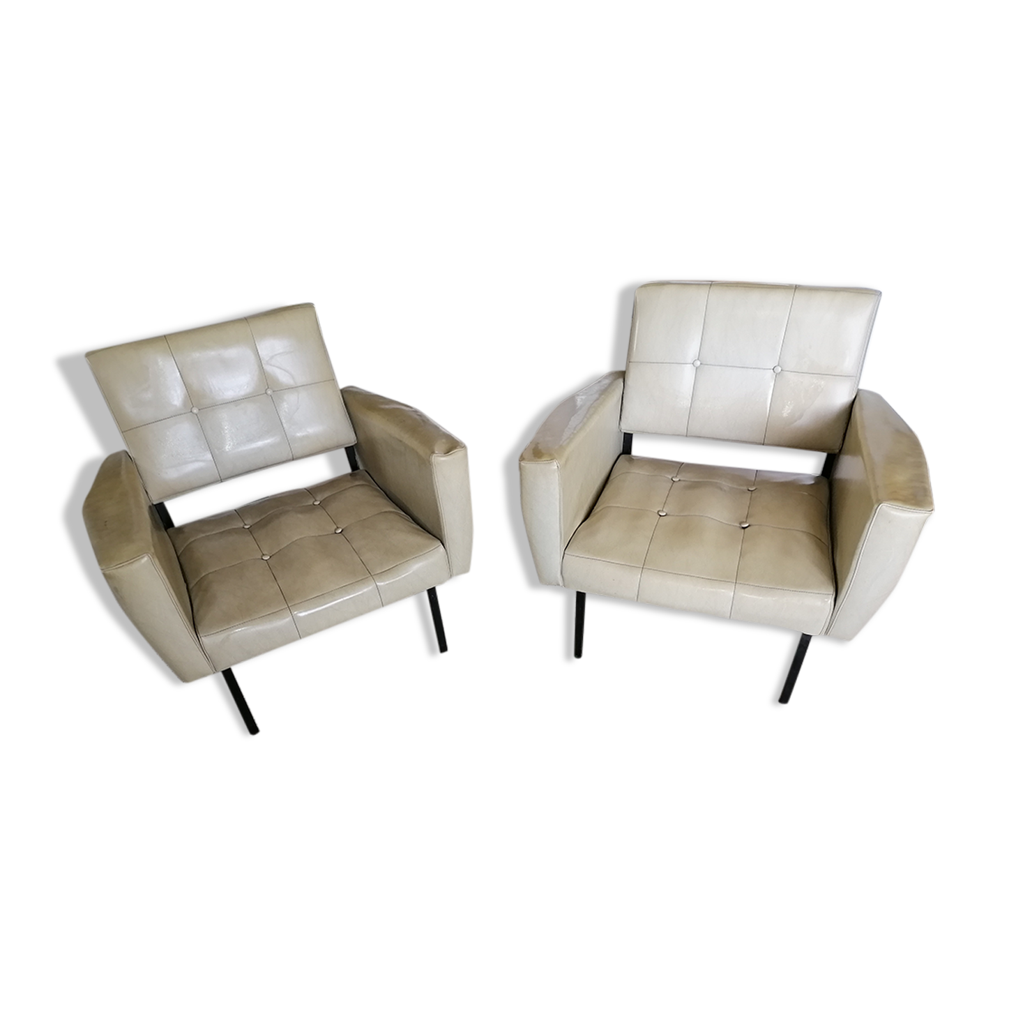 Paire de fauteuils vintage