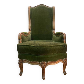 Fauteuil - Bergère Louis XV à oreilles