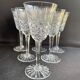 6 anciens verres à vin en cristal taillé